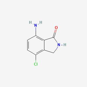molecular formula C8H7ClN2O B2511014 7-Amino-4-chloroisoindolin-1-one CAS No. 2098309-99-8