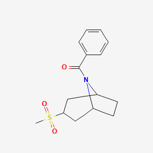 ((1R,5S)-3-(methylsulfonyl)-8-azabicyclo[3.2.1]octan-8-yl)(phenyl)methanone