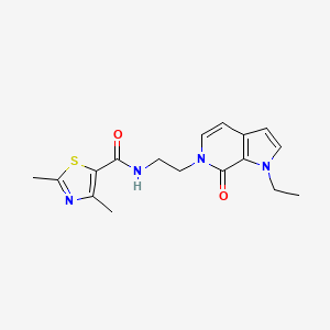 N-(2-(1-ethyl-7-oxo-1H-pyrrolo[2,3-c]pyridin-6(7H)-yl)ethyl)-2,4-dimethylthiazole-5-carboxamide