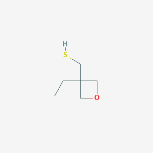 molecular formula C6H12OS B2511058 (3-Ethyloxetan-3-yl)methanethiol CAS No. 1202823-14-0