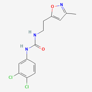 1-(3,4-Dichlorophenyl)-3-(2-(3-methylisoxazol-5-yl)ethyl)urea