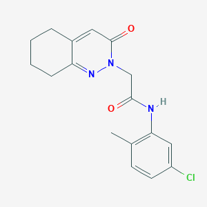 molecular formula C17H18ClN3O2 B2511073 N-(5-chloro-2-methylphenyl)-2-(3-oxo-2,3,5,6,7,8-hexahydrocinnolin-2-yl)acetamide CAS No. 933237-92-4