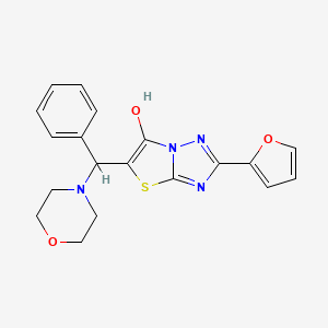 2-(Furan-2-yl)-5-(morpholino(phenyl)methyl)thiazolo[3,2-b][1,2,4]triazol-6-ol