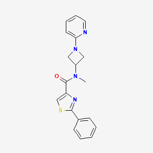 N-Methyl-2-phenyl-N-(1-pyridin-2-ylazetidin-3-yl)-1,3-thiazole-4-carboxamide