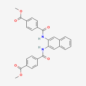 Methyl 4-[[3-[(4-methoxycarbonylbenzoyl)amino]naphthalen-2-yl]carbamoyl]benzoate