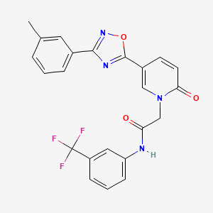 2-{5-[3-(3-methylphenyl)-1,2,4-oxadiazol-5-yl]-2-oxopyridin-1(2H)-yl}-N-[3-(trifluoromethyl)phenyl]acetamide