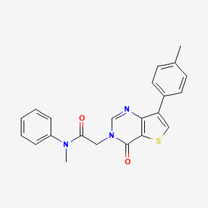 N-methyl-2-[7-(4-methylphenyl)-4-oxothieno[3,2-d]pyrimidin-3(4H)-yl]-N-phenylacetamide