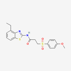 N-(4-ethylbenzo[d]thiazol-2-yl)-3-((4-methoxyphenyl)sulfonyl)propanamide
