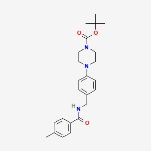 tert-butyl 4-(4-{[(4-methylbenzoyl)amino]methyl}phenyl)tetrahydro-1(2H)-pyrazinecarboxylate
