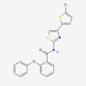 N-[4-(5-bromothiophen-2-yl)-1,3-thiazol-2-yl]-2-phenoxybenzamide