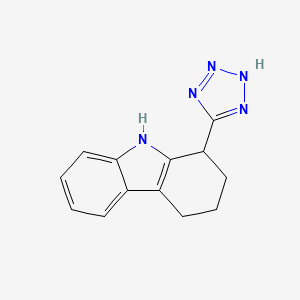 molecular formula C13H13N5 B2511128 1-(1H-tetrazol-5-yl)-2,3,4,9-tetrahydro-1H-carbazole CAS No. 924871-45-4