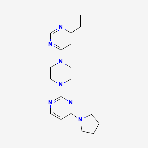 2-[4-(6-Ethylpyrimidin-4-yl)piperazin-1-yl]-4-pyrrolidin-1-ylpyrimidine