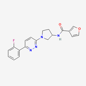 N-(1-(6-(2-fluorophenyl)pyridazin-3-yl)pyrrolidin-3-yl)furan-3-carboxamide