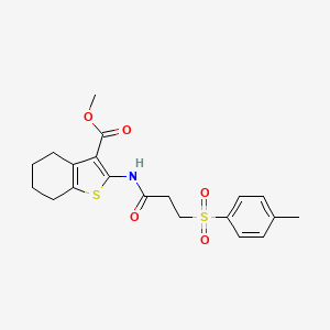 Methyl 2-(3-tosylpropanamido)-4,5,6,7-tetrahydrobenzo[b]thiophene-3-carboxylate
