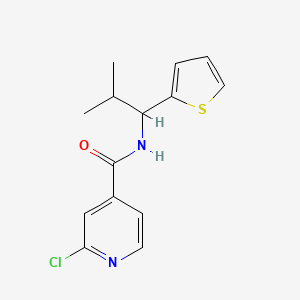 2-chloro-N-[2-methyl-1-(thiophen-2-yl)propyl]pyridine-4-carboxamide