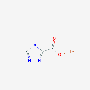 molecular formula C4H4LiN3O2 B2511169 lithium(1+) ion 4-methyl-4H-1,2,4-triazole-3-carboxylate CAS No. 2173999-17-0