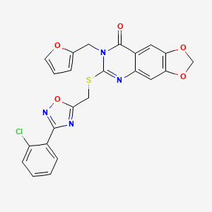 B2511176 N-(4-methylbenzyl)-1-{3-[3-(3-methylphenyl)-1,2,4-oxadiazol-5-yl]pyridin-2-yl}piperidine-4-carboxamide CAS No. 1116050-04-4