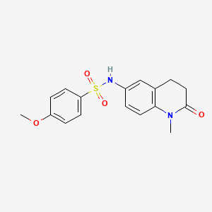 4-methoxy-N-(1-methyl-2-oxo-1,2,3,4-tetrahydroquinolin-6-yl)benzenesulfonamide