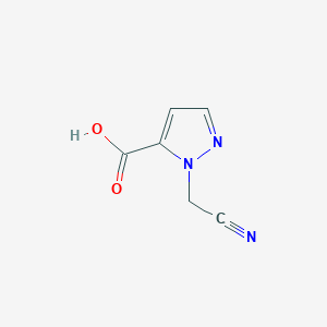 molecular formula C6H5N3O2 B2511218 1-(cyanomethyl)-1H-pyrazole-5-carboxylic acid CAS No. 1341431-40-0
