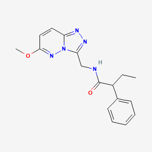 molecular formula C17H19N5O2 B2511250 N-((6-methoxy-[1,2,4]triazolo[4,3-b]pyridazin-3-yl)methyl)-2-phenylbutanamide CAS No. 2034353-66-5
