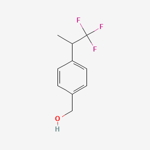 molecular formula C10H11F3O B2511271 [4-(1,1,1-Trifluoropropan-2-yl)phenyl]methanol CAS No. 1909337-11-6