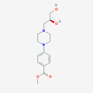 molecular formula C15H22N2O4 B2511277 methyl4-{4-[(2S)-2,3-dihydroxypropyl]piperazin-1-yl}benzoate CAS No. 2247087-91-6