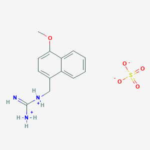 molecular formula C13H17N3O5S B025113 (4-Methoxy-1-naphthalenemethyl)guanidine sulfate CAS No. 101517-09-3