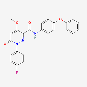 1-(4-fluorophenyl)-4-methoxy-6-oxo-N-(4-phenoxyphenyl)-1,6-dihydropyridazine-3-carboxamide