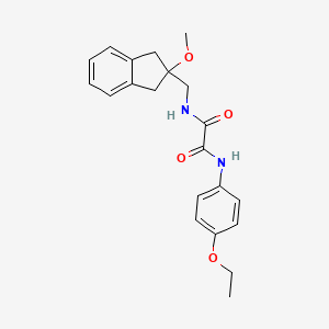 molecular formula C21H24N2O4 B2511320 N'-(4-ethoxyphenyl)-N-[(2-methoxy-2,3-dihydro-1H-inden-2-yl)methyl]ethanediamide CAS No. 2034411-70-4