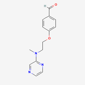 4-{2-[Methyl(pyrazin-2-yl)amino]ethoxy}benzaldehyde