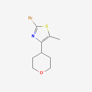 2-Bromo-5-methyl-4-(oxan-4-yl)-1,3-thiazole