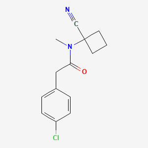 2-(4-chlorophenyl)-N-(1-cyanocyclobutyl)-N-methylacetamide