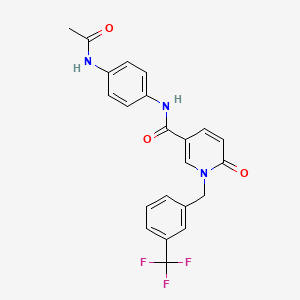 N-(4-acetamidophenyl)-6-oxo-1-(3-(trifluoromethyl)benzyl)-1,6-dihydropyridine-3-carboxamide
