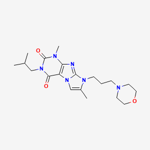 3-isobutyl-1,7-dimethyl-8-(3-morpholinopropyl)-1H-imidazo[2,1-f]purine-2,4(3H,8H)-dione