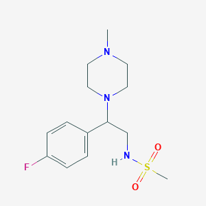 B2511385 N-(2-(4-fluorophenyl)-2-(4-methylpiperazin-1-yl)ethyl)methanesulfonamide CAS No. 903343-43-1