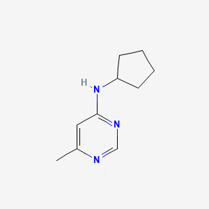 molecular formula C10H15N3 B2511396 N-cyclopentyl-6-methylpyrimidin-4-amine CAS No. 1248143-01-2
