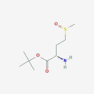 molecular formula C9H19NO3S B2511418 Tert-butyl (2S)-2-amino-4-methylsulfinylbutanoate CAS No. 498565-47-2