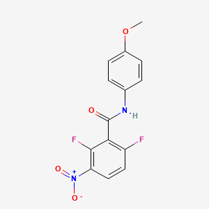 2,6-difluoro-N-(4-methoxyphenyl)-3-nitrobenzamide