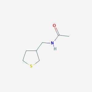 molecular formula C7H13NOS B2511441 N-(thiolan-3-ylmethyl)acetamide CAS No. 1698678-43-1