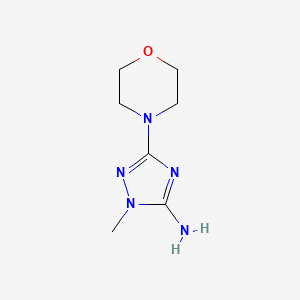 molecular formula C7H13N5O B2511469 2-Methyl-5-morpholin-4-yl-1,2,4-triazol-3-amine CAS No. 86123-67-3