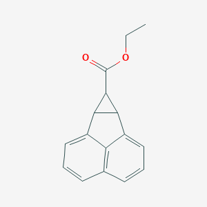 molecular formula C16H14O2 B025115 6b,7a-Dihydro-7H-cycloprop[a]acenaphthylene-7-carboxylic acid ethyl ester CAS No. 109475-21-0