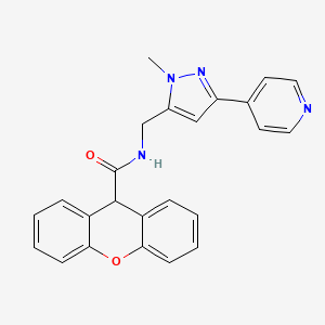 molecular formula C24H20N4O2 B2511517 N-{[1-methyl-3-(pyridin-4-yl)-1H-pyrazol-5-yl]methyl}-9H-xanthene-9-carboxamide CAS No. 2319851-37-9