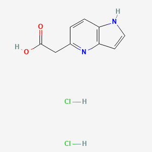 molecular formula C9H10Cl2N2O2 B2511522 2-{1H-Pyrrolo[3,2-b]pyridin-5-yl}acetic acid dihydrochloride CAS No. 2251054-39-2
