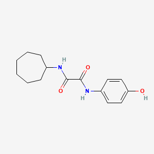 molecular formula C15H20N2O3 B2511523 N1-cycloheptyl-N2-(4-hydroxyphenyl)oxalamide CAS No. 941999-15-1