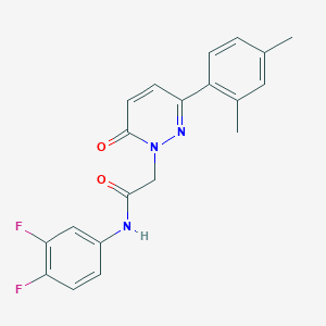 molecular formula C20H17F2N3O2 B2511569 N-(3,4-difluorophenyl)-2-[3-(2,4-dimethylphenyl)-6-oxopyridazin-1-yl]acetamide CAS No. 941991-85-1