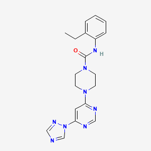 B2511583 4-(6-(1H-1,2,4-triazol-1-yl)pyrimidin-4-yl)-N-(2-ethylphenyl)piperazine-1-carboxamide CAS No. 1705191-02-1