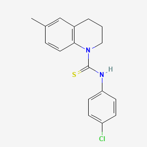 molecular formula C17H17ClN2S B2511620 N-(4-chlorophenyl)-6-methyl-1,2,3,4-tetrahydroquinoline-1-carbothioamide CAS No. 893402-26-1