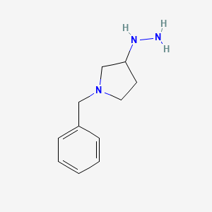molecular formula C11H17N3 B2511636 1-Benzyl-3-hydrazinylpyrrolidine CAS No. 887594-74-3