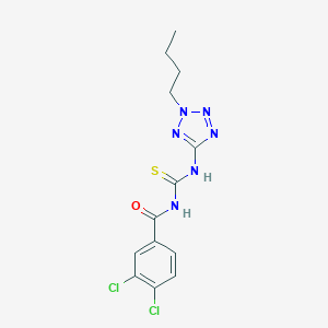 molecular formula C13H14Cl2N6OS B251170 N-(2-butyl-2H-tetraazol-5-yl)-N'-(3,4-dichlorobenzoyl)thiourea 