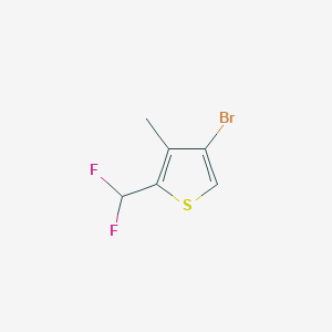 4-Bromo-2-(difluoromethyl)-3-methylthiophene